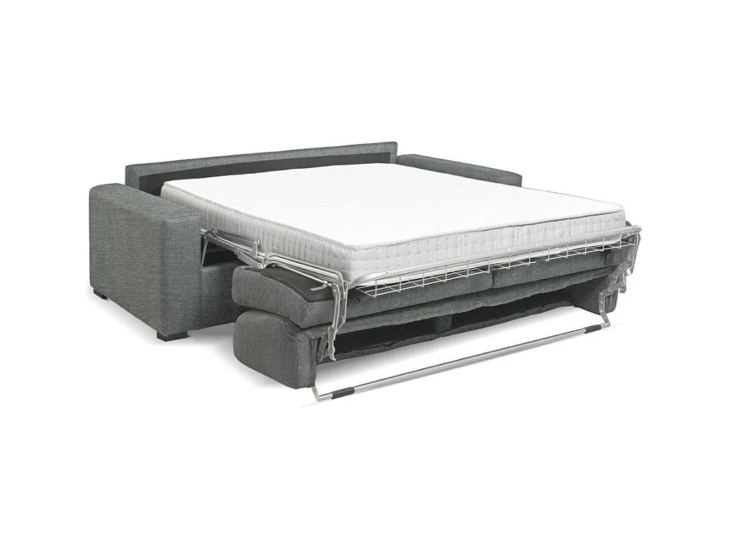 Divano letto 3 posti Flash tessuto Barrell83 colore ash grigio 200x98x86h
