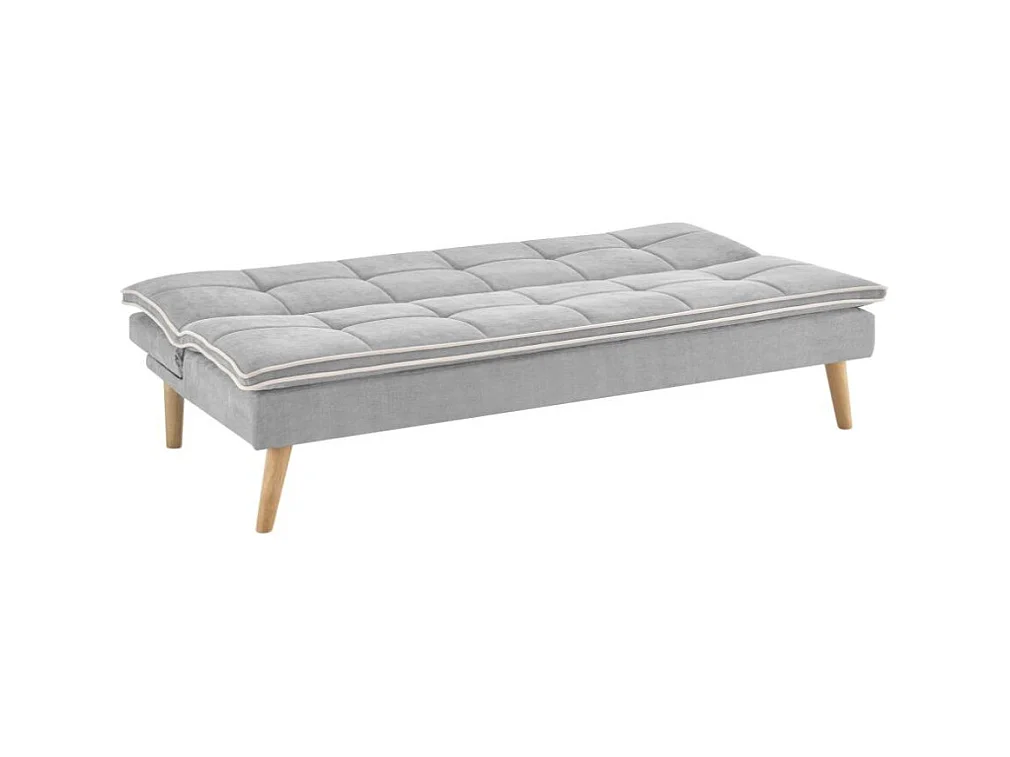 Divano letto Lunaria 3 posti colore grigio design moderno 182x88x80H