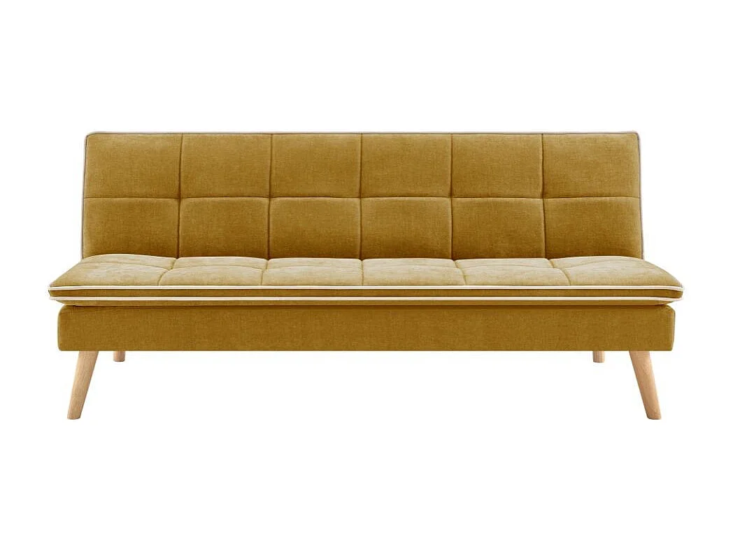 Divano letto Lunaria 3 posti colore senape design moderno 182x88x80HE