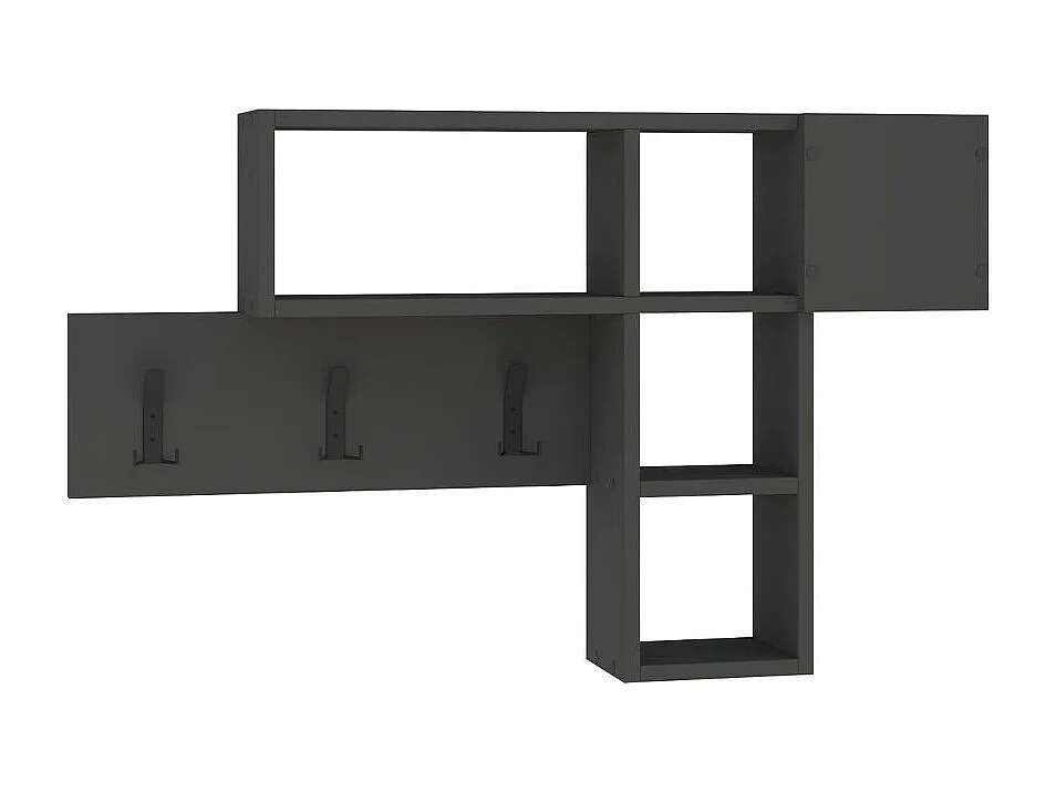 Appendiabiti da parete Game colore antracite