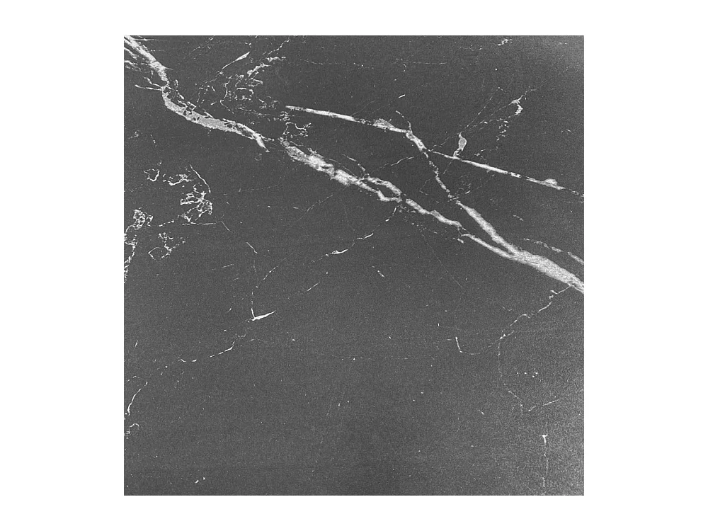 Tavolo allungabile Kyoto con piano in ceramica marmo nero ardesia e struttura in metallo nero 100x70x75H