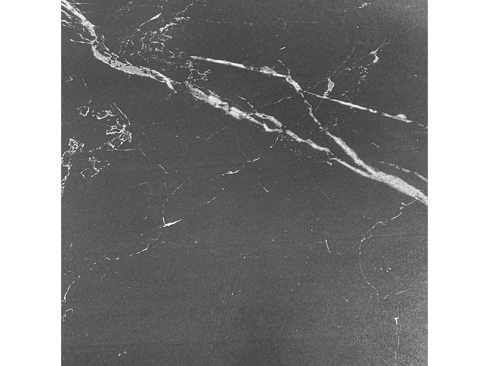 Tavolo allungabile Kyoto con piano in ceramica marmo nero ardesia e struttura in metallo nero 100x70x75H