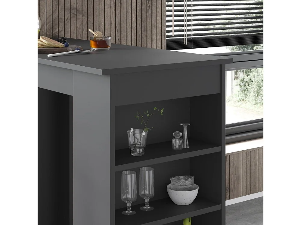 Penisola da cucina Swallow colore antracite