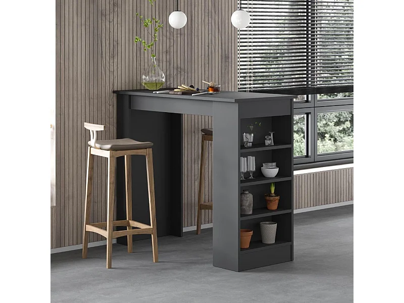 Penisola da cucina Swallow colore antracite