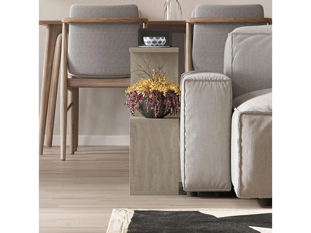 Tavolino da salotto travertino beige Homemania 60x19,5x60H – Design moderno e versatilità