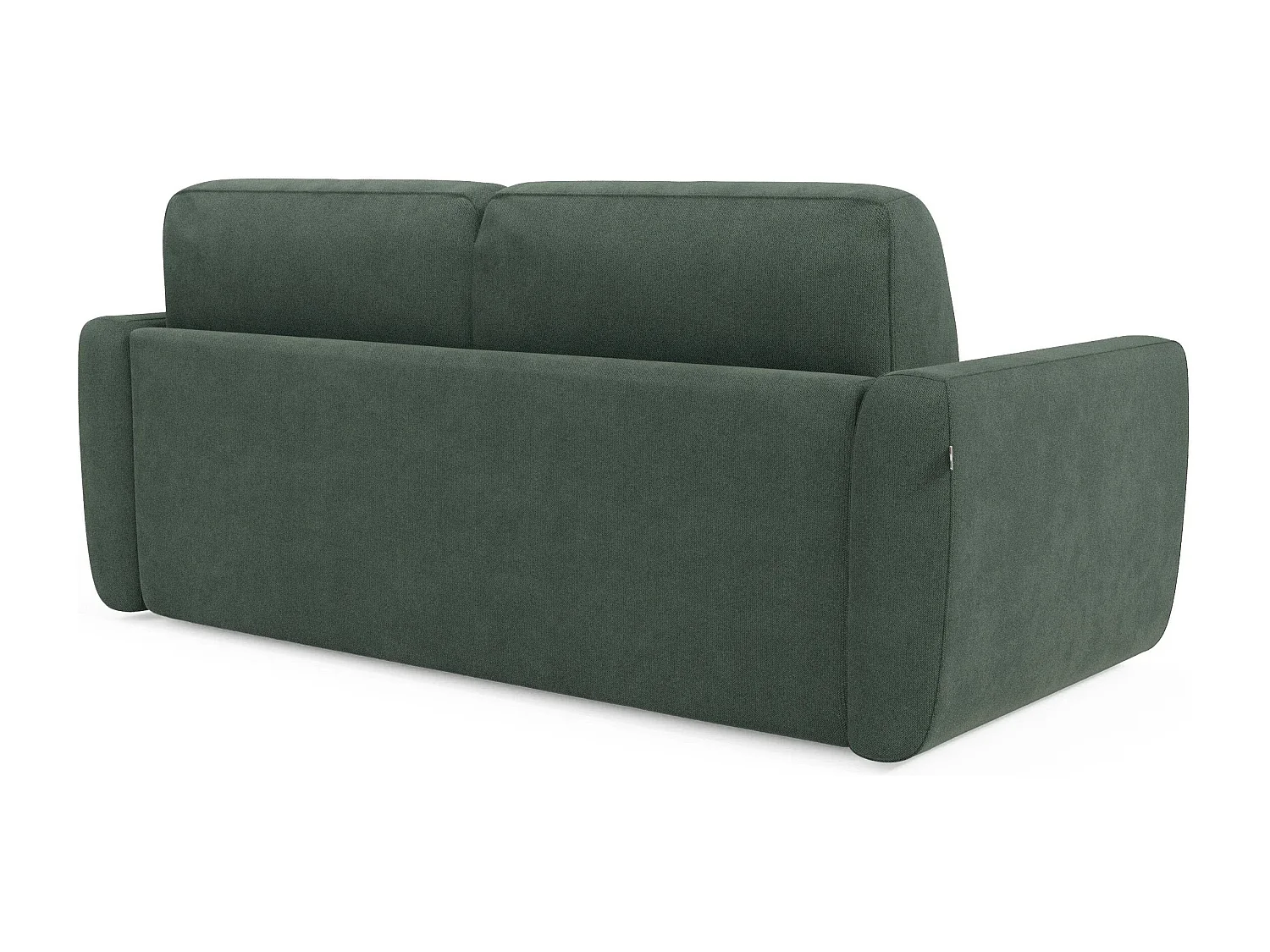 Leonida Divano letto sfoderabile e materasso H18 cm - vano portaguanciali in tessuto Smacchiabile T23 222 cm verde