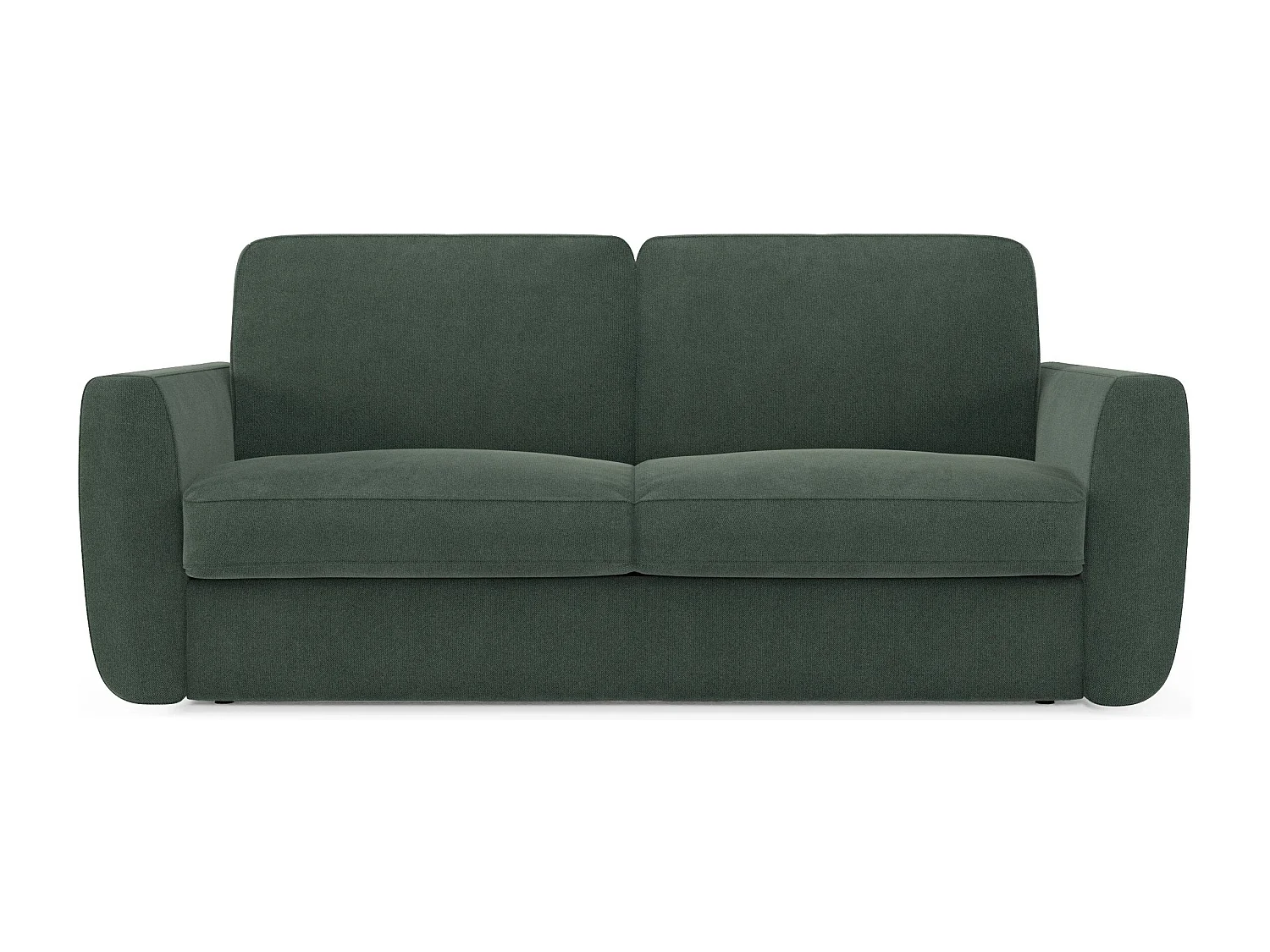 Leonida Divano letto sfoderabile e materasso H18 cm - vano portaguanciali in tessuto Smacchiabile T23 202 cm verde