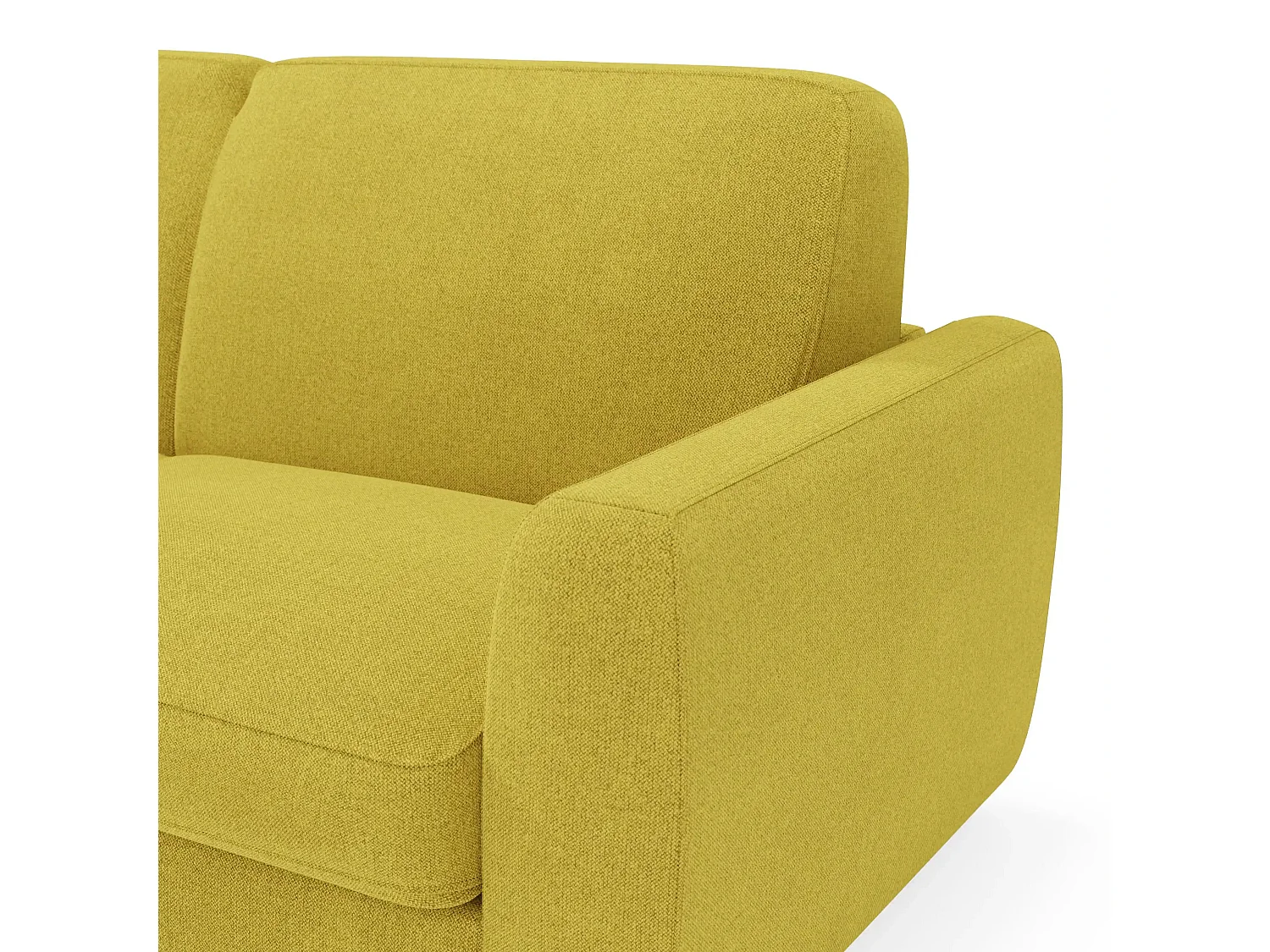 Leonida Divano letto sfoderabile e materasso H18 cm - vano portaguanciali in tessuto Smacchiabile T23 222 cm giallo sole