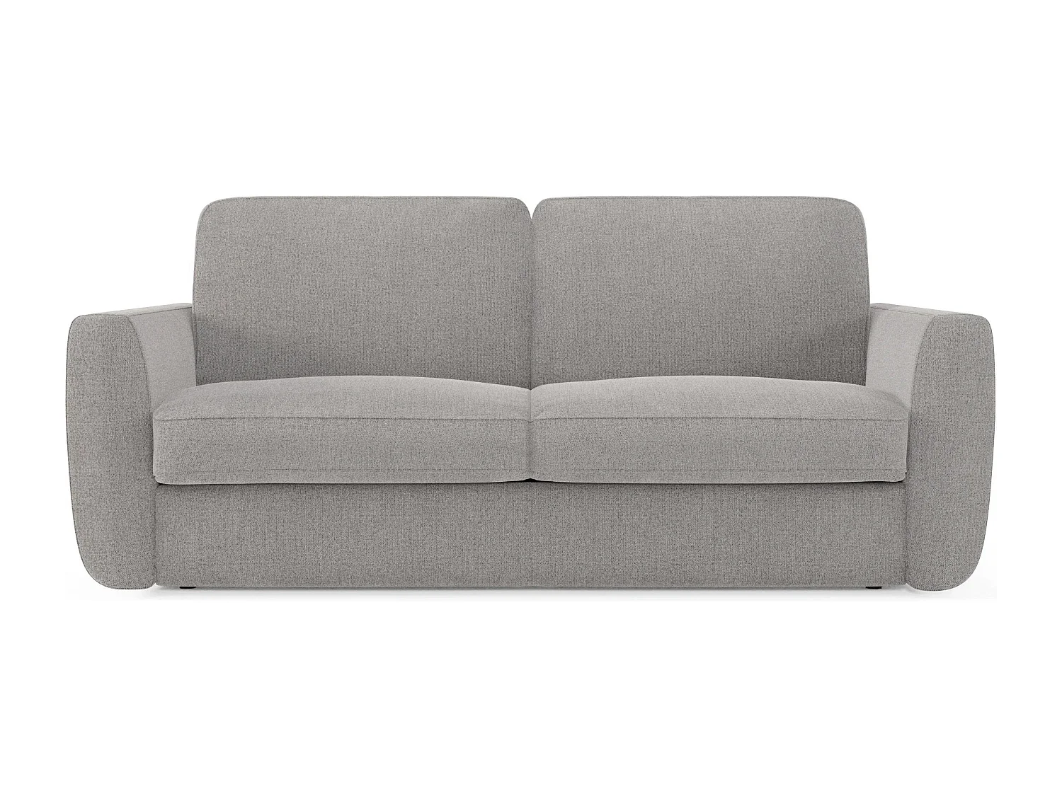 Leonida Divano letto sfoderabile e materasso H18 cm - vano portaguanciali in tessuto Smacchiabile T23 222 cm grigio