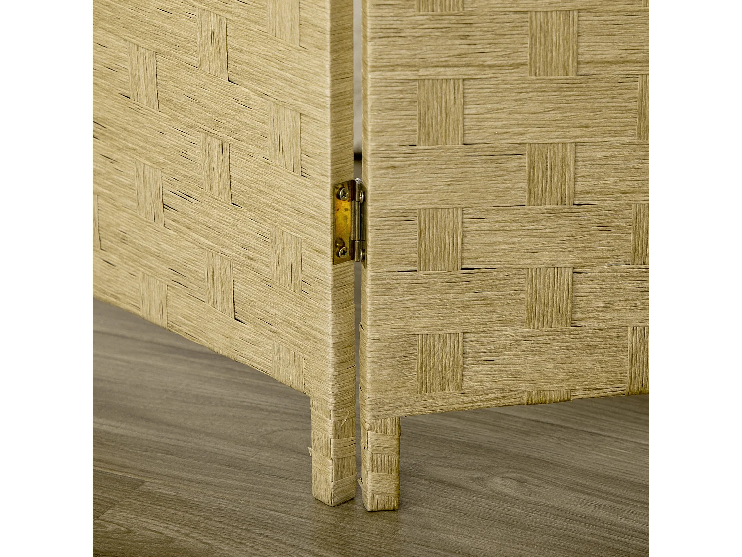 Paravento separé da interno 4 ante in legno pieghevole 170cm