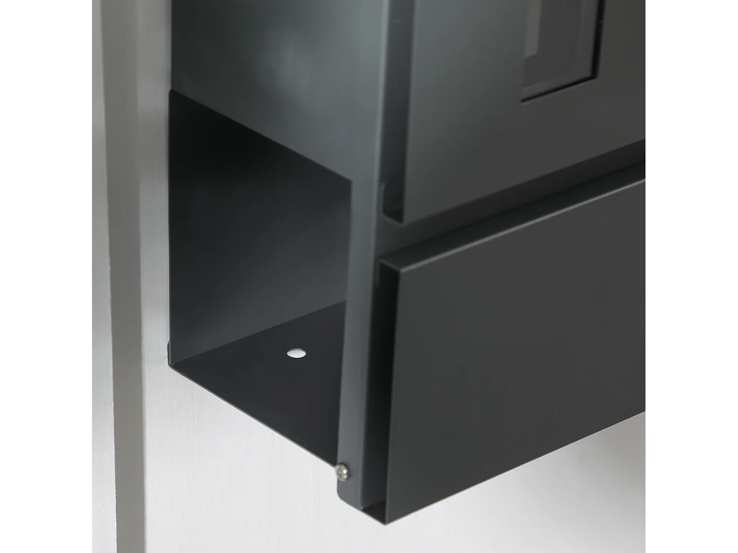 Cassetta postale in acciaio zincato con 3 fessure e 2 chiavi