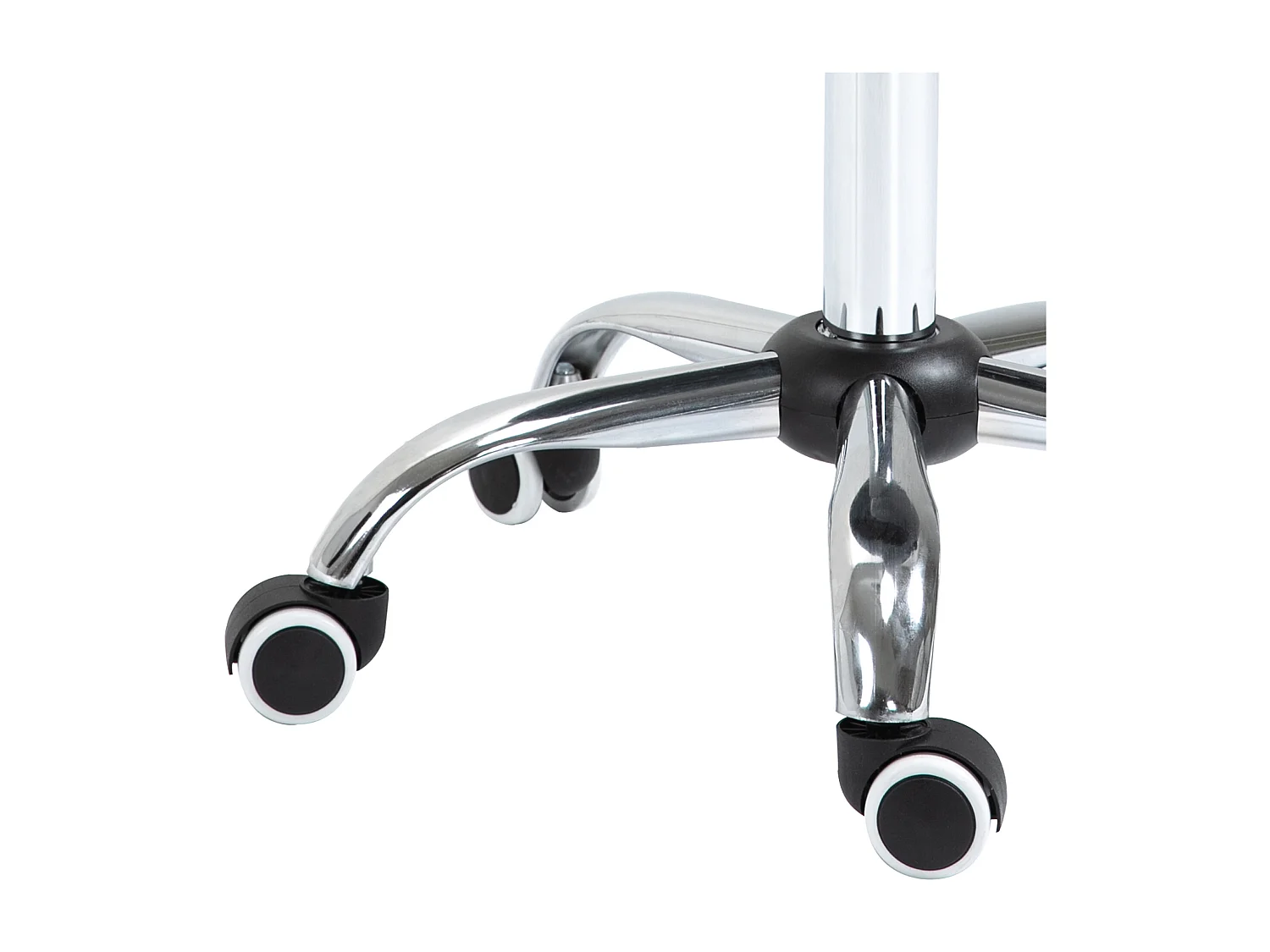 Sgabello da lavoro altezza regolabile in PU grigio