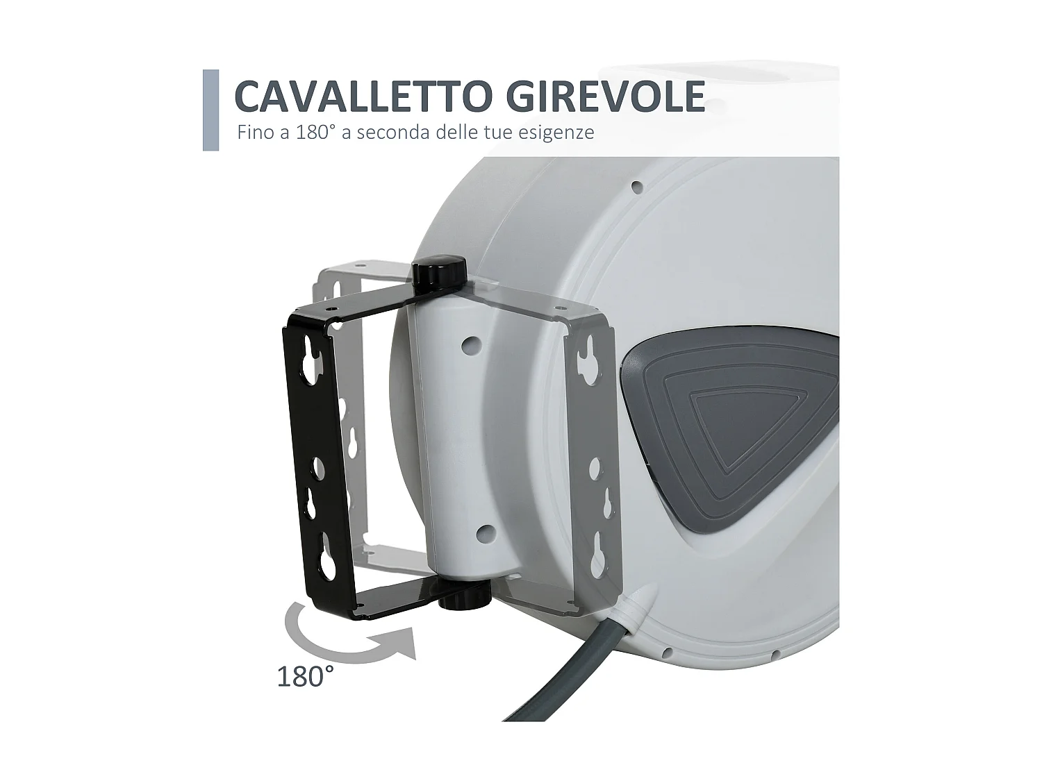 Avvolgitubo automatico da parete professionale, attacco Φ1/4''tubo 10m