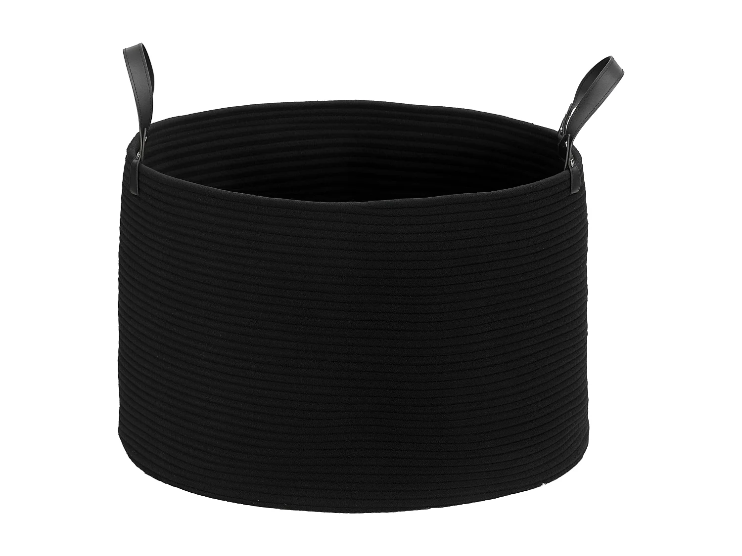 Cesto portabiancheria da 88l portatile e pieghevole Ø56x35.5 cm nero