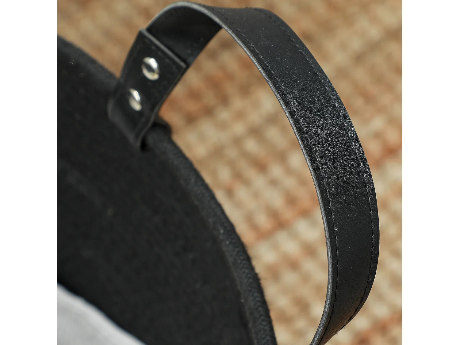 Cesto portabiancheria da 88l portatile e pieghevole Ø56x35.5 cm nero