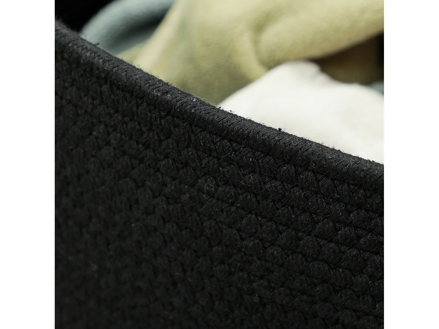 Cesto portabiancheria da 88l portatile e pieghevole Ø56x35.5 cm nero