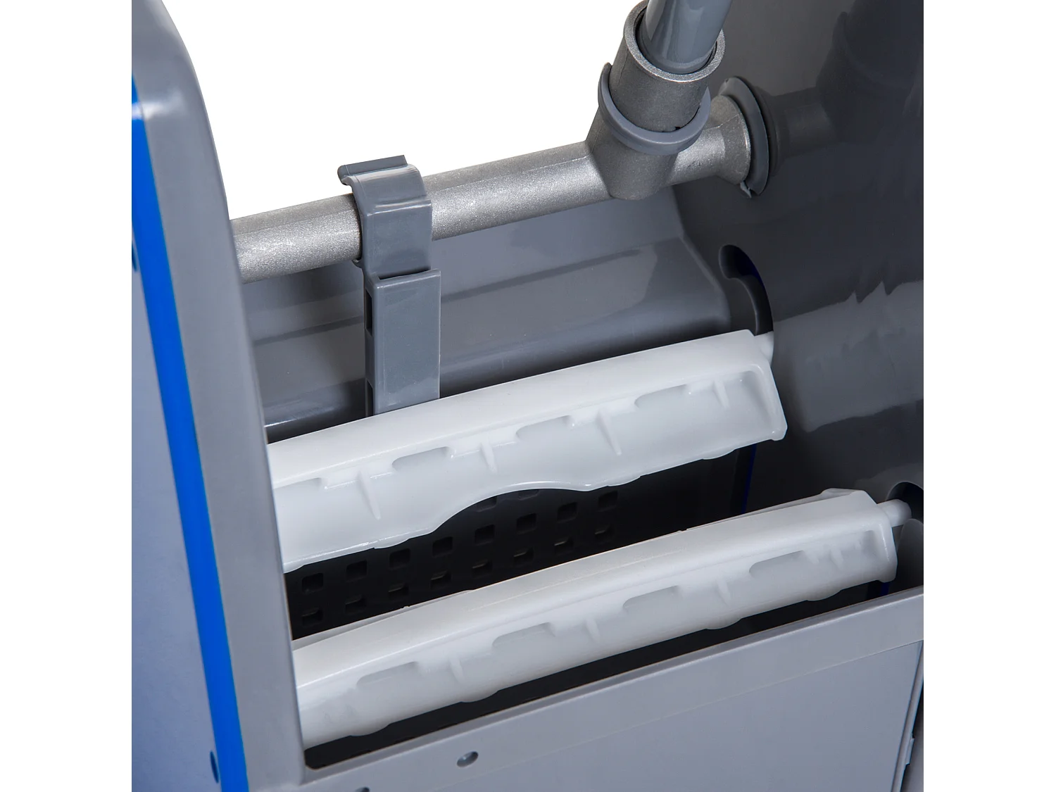 Carrello Pulizie Professionale con Ruote 2 Secchi da 25L e Strizzatore