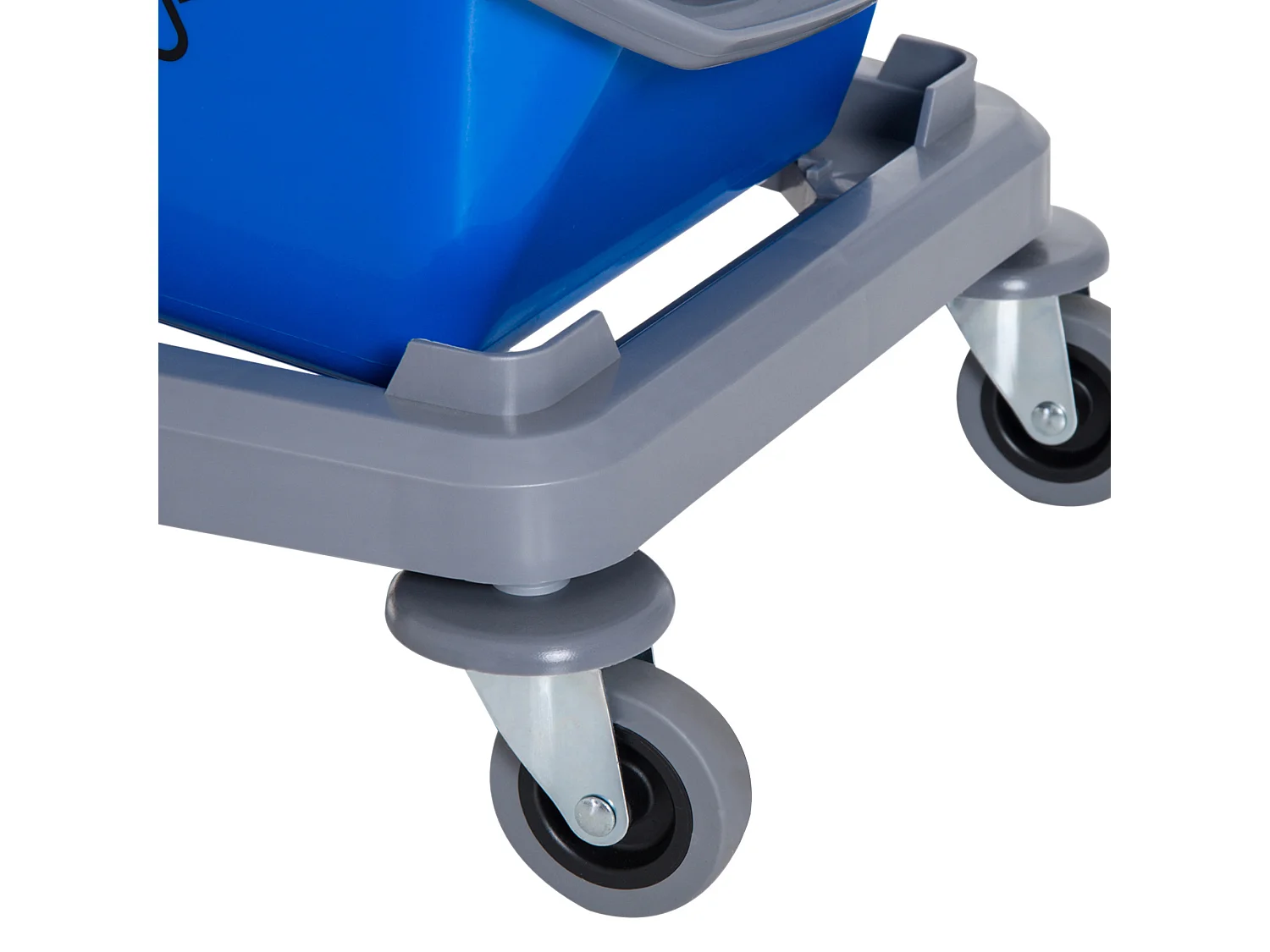 Carrello Pulizie Professionale con Ruote 2 Secchi da 25L e Strizzatore