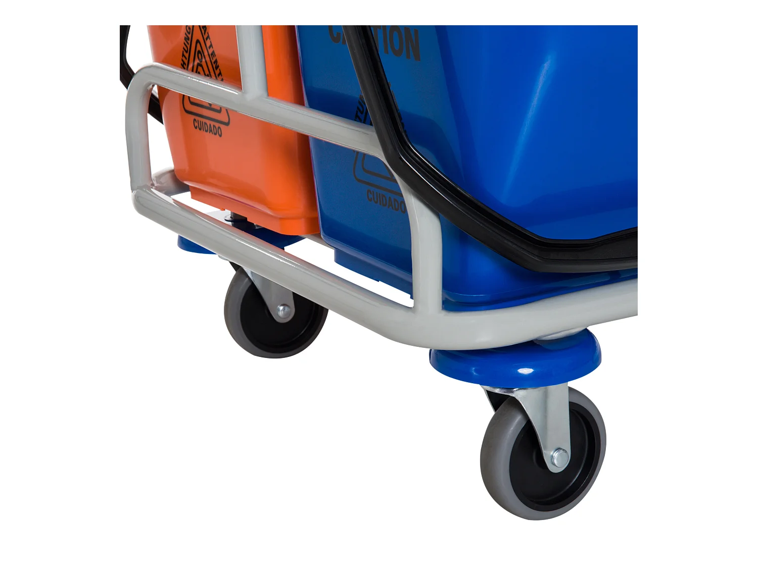 Carrello per Pulizie Professionale Secchio con Strizzatore e Rotelle