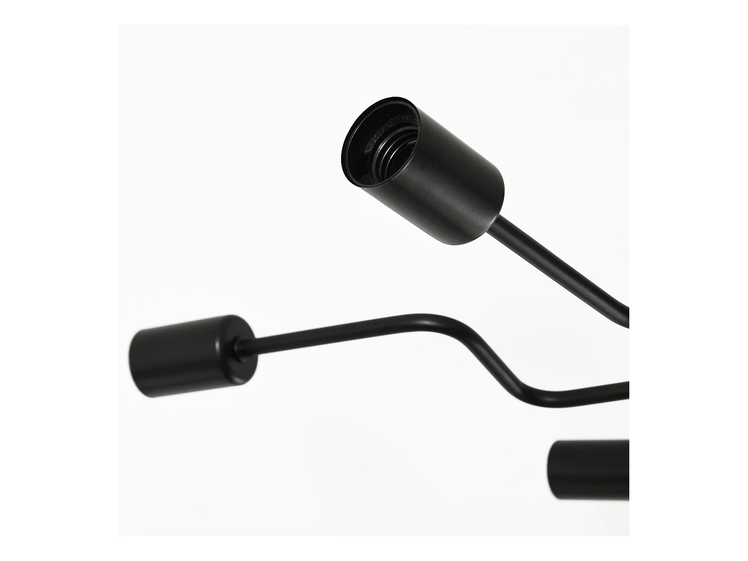 Lampadario a soffitto moderno 8 punti luce in metallo nero