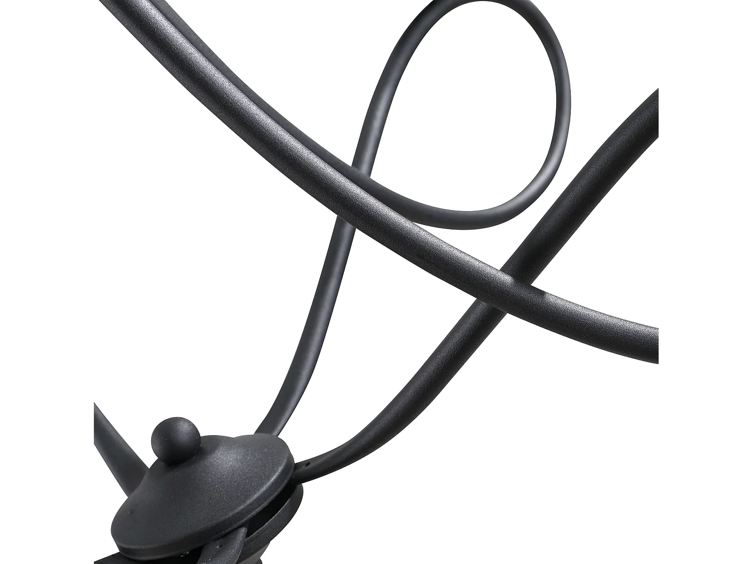 Lampadario a soffitto stile rustico in acciaio nero