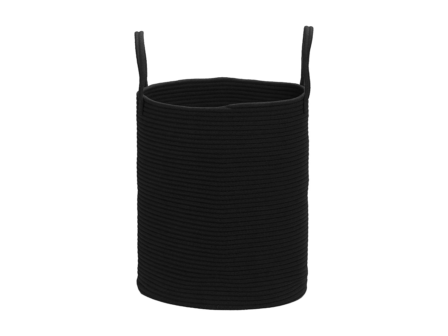 Cesto portabiancheria da 36l portatile e pieghevole Ø38x45 cm nero