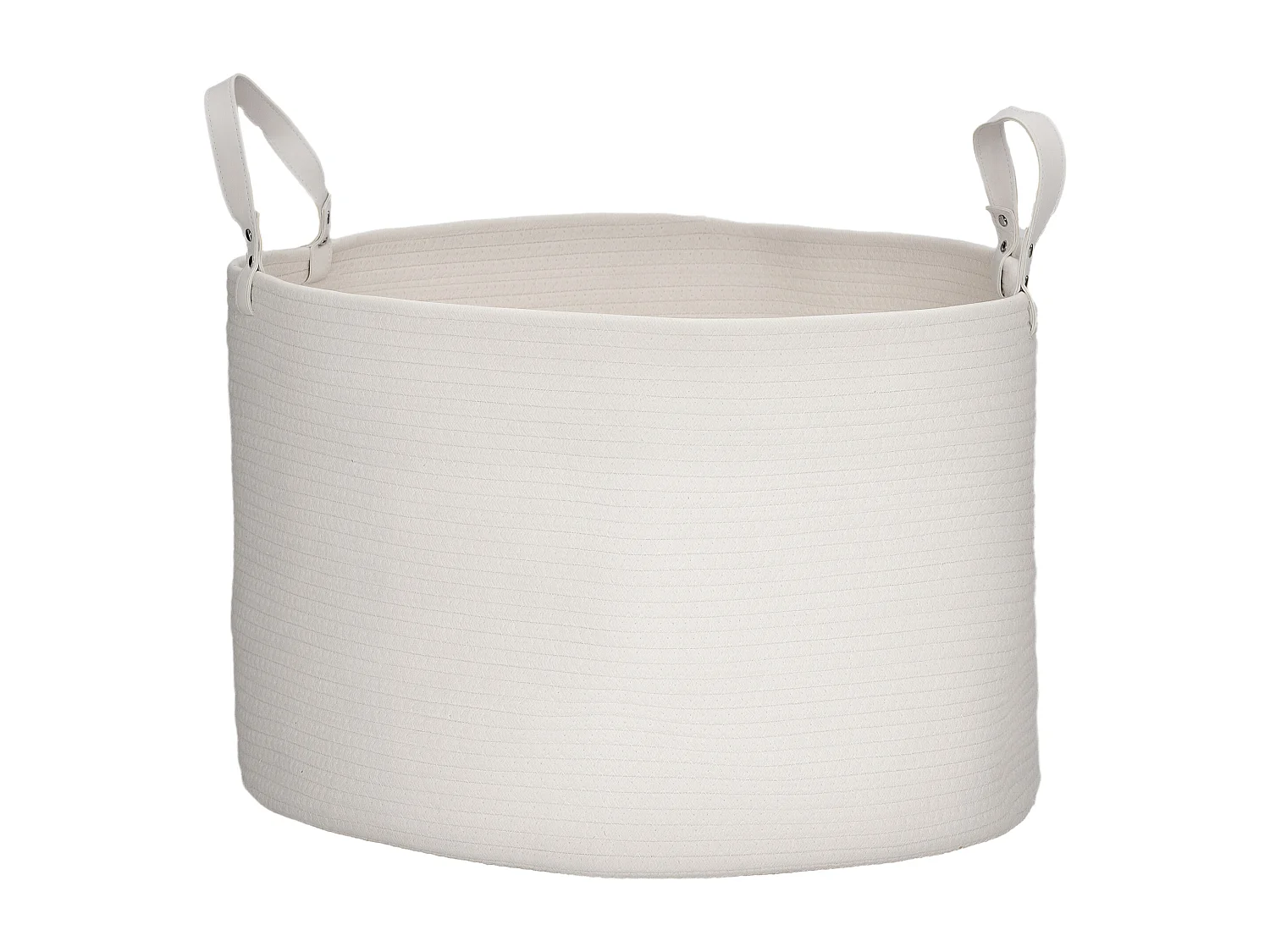 Cesto portabiancheria da 88l portatile e pieghevole Ø56x35.5 cm crema