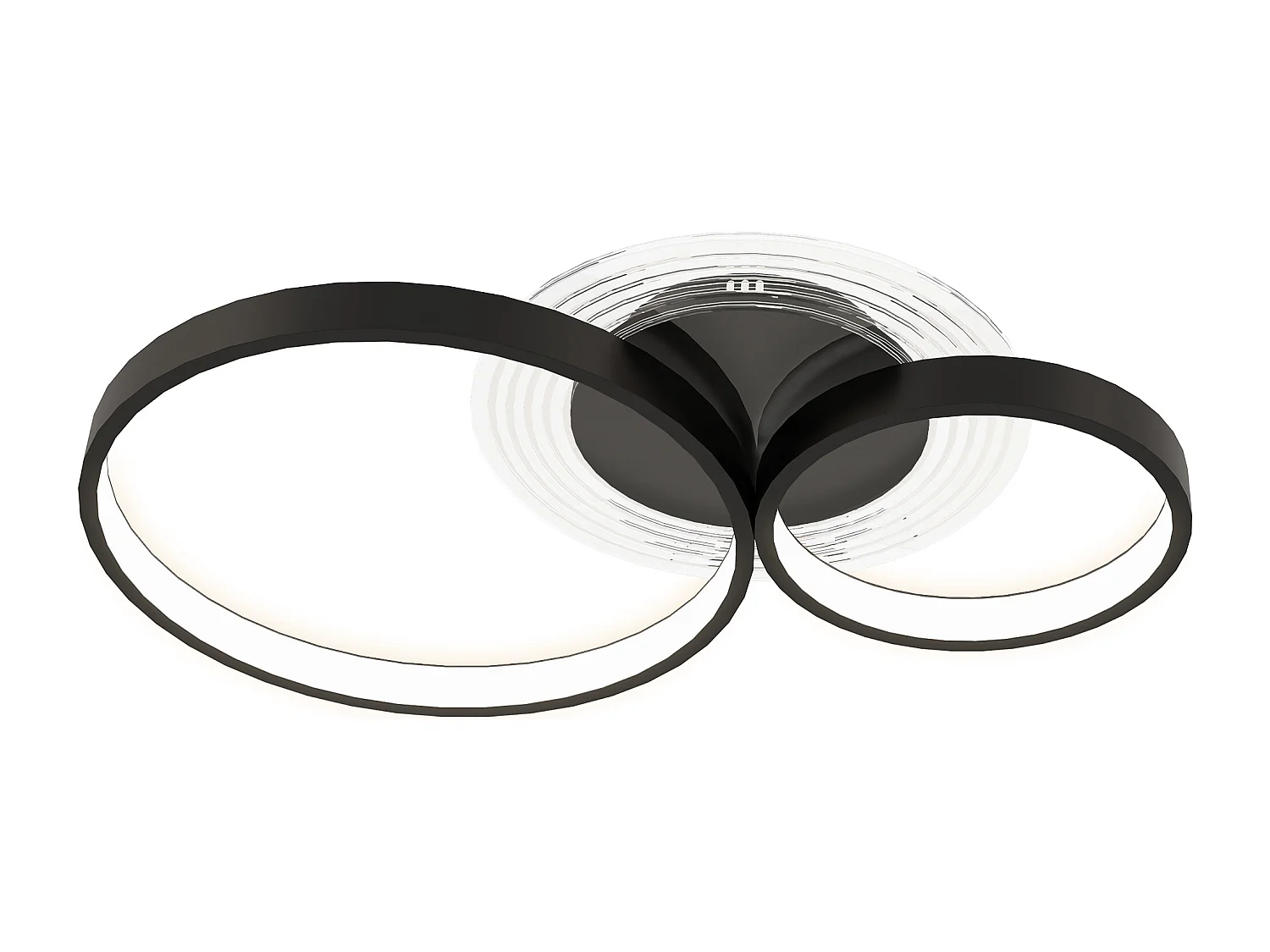Plafoniera led moderna con luminosità regolabile nero