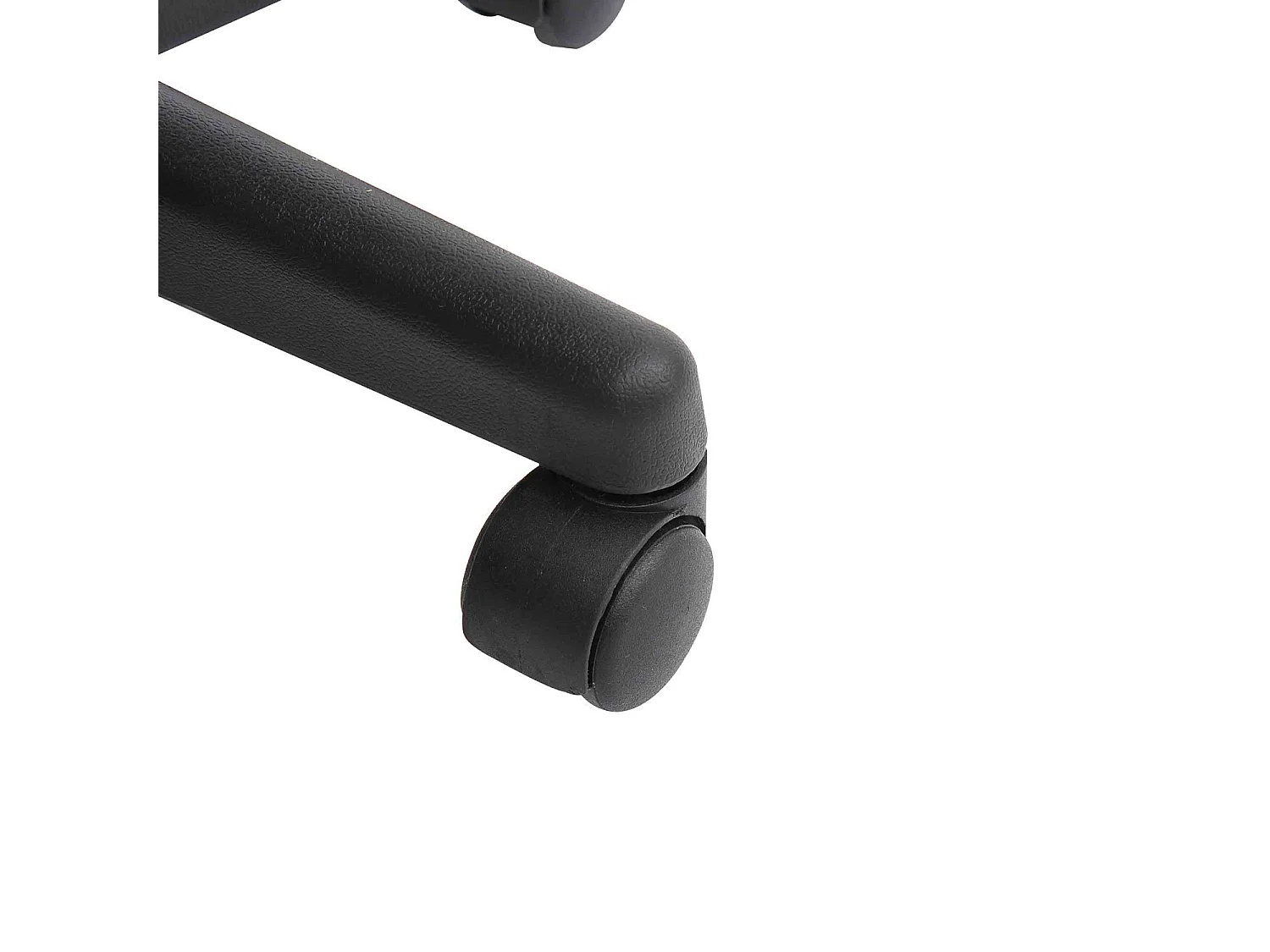 Sgabello girevole a sella con ruote con altezza regolabile nero