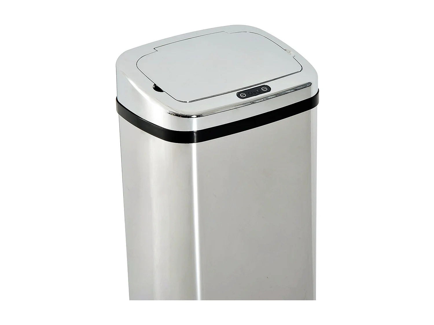 Pattumiera automatica con sensore a infrarossi in acciaio inox