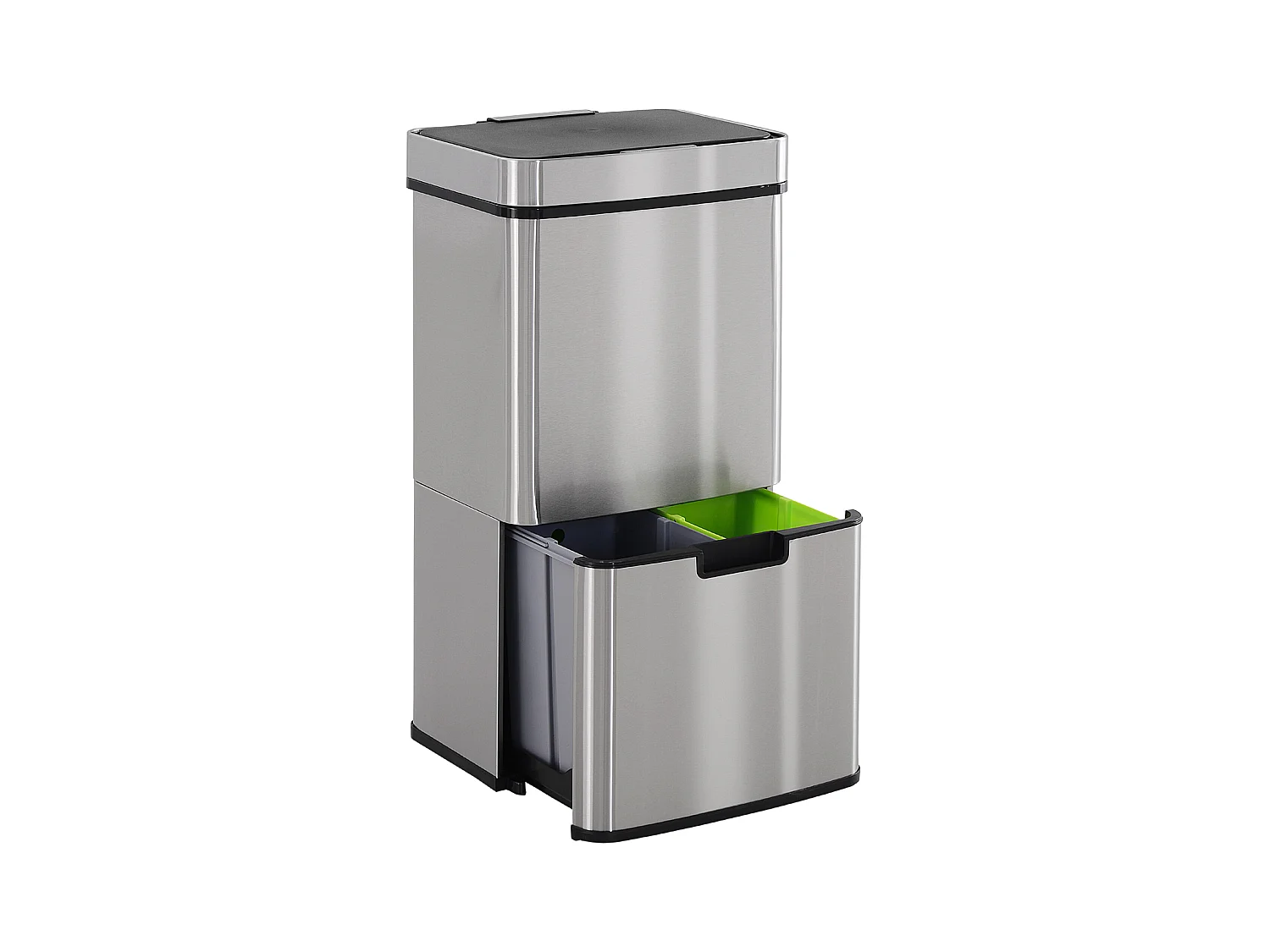 Pattumiera automatica da 72l sensore a infrarossi in acciaio e abs