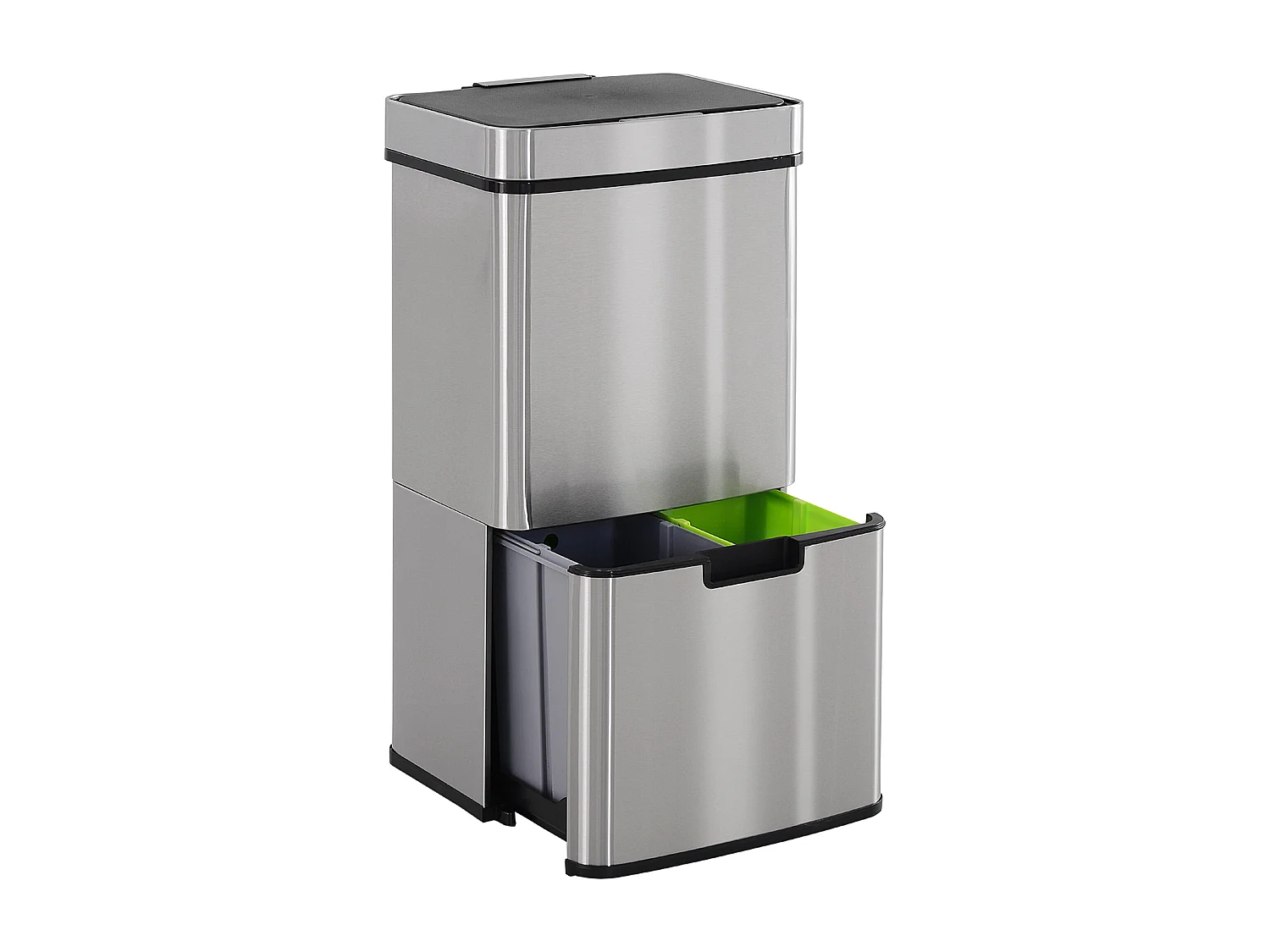 Pattumiera automatica da 72l sensore a infrarossi in acciaio e abs