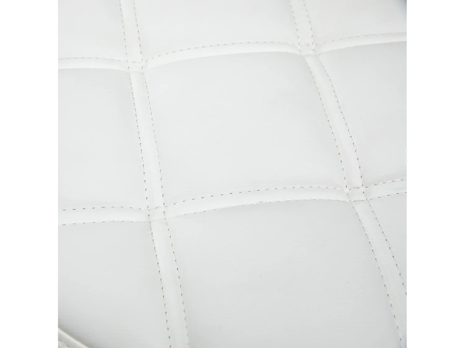 Sgabello girevole rotondo con ruote e altezza regolabile bianco