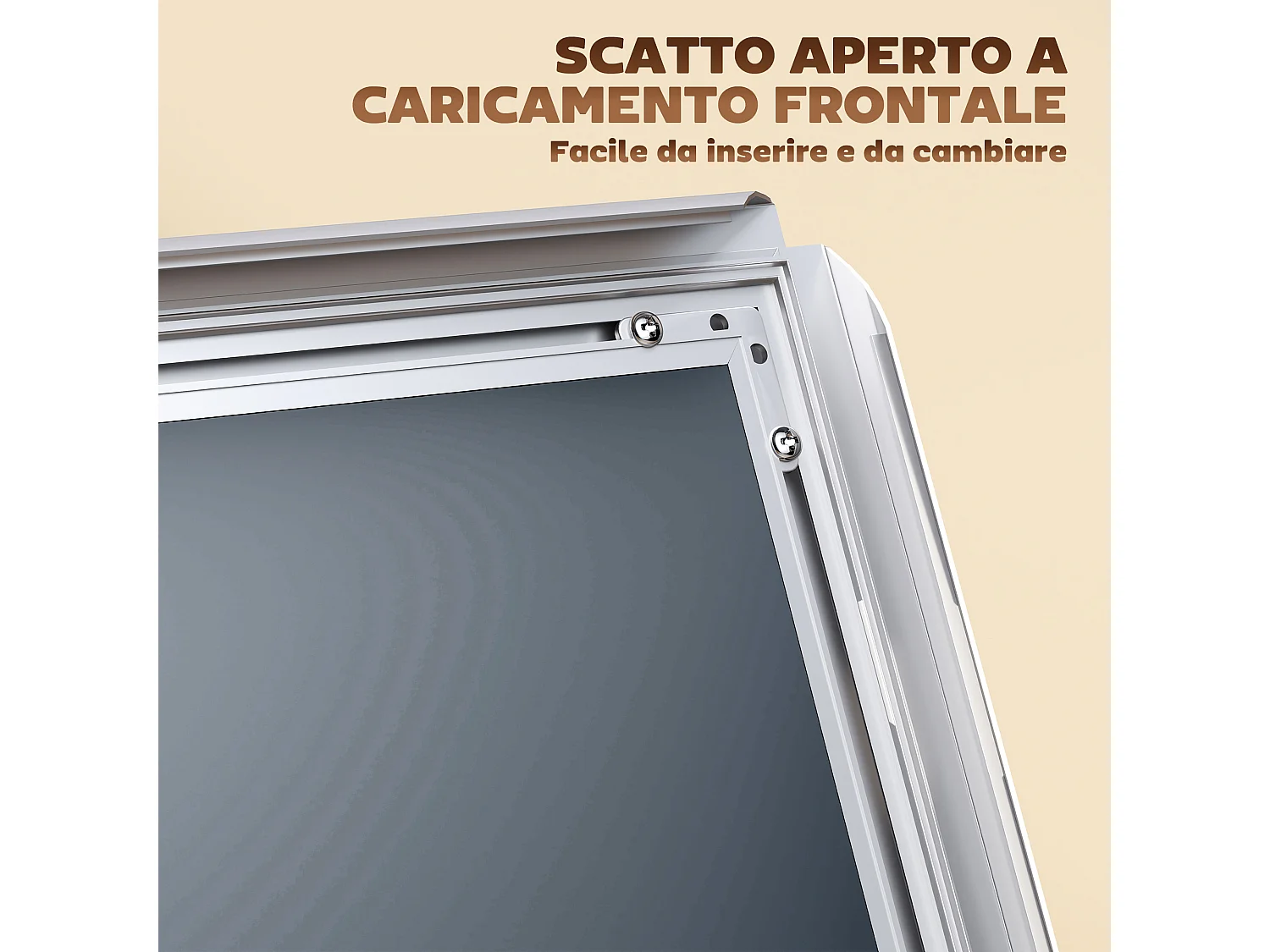 Espositore per poster a3 con altezza e inclinazione regolabili