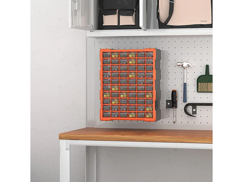 Cassettiera plastica 60 cassetti porta minuteria