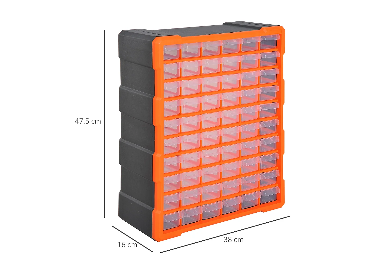 Cassettiera plastica 60 cassetti porta minuteria