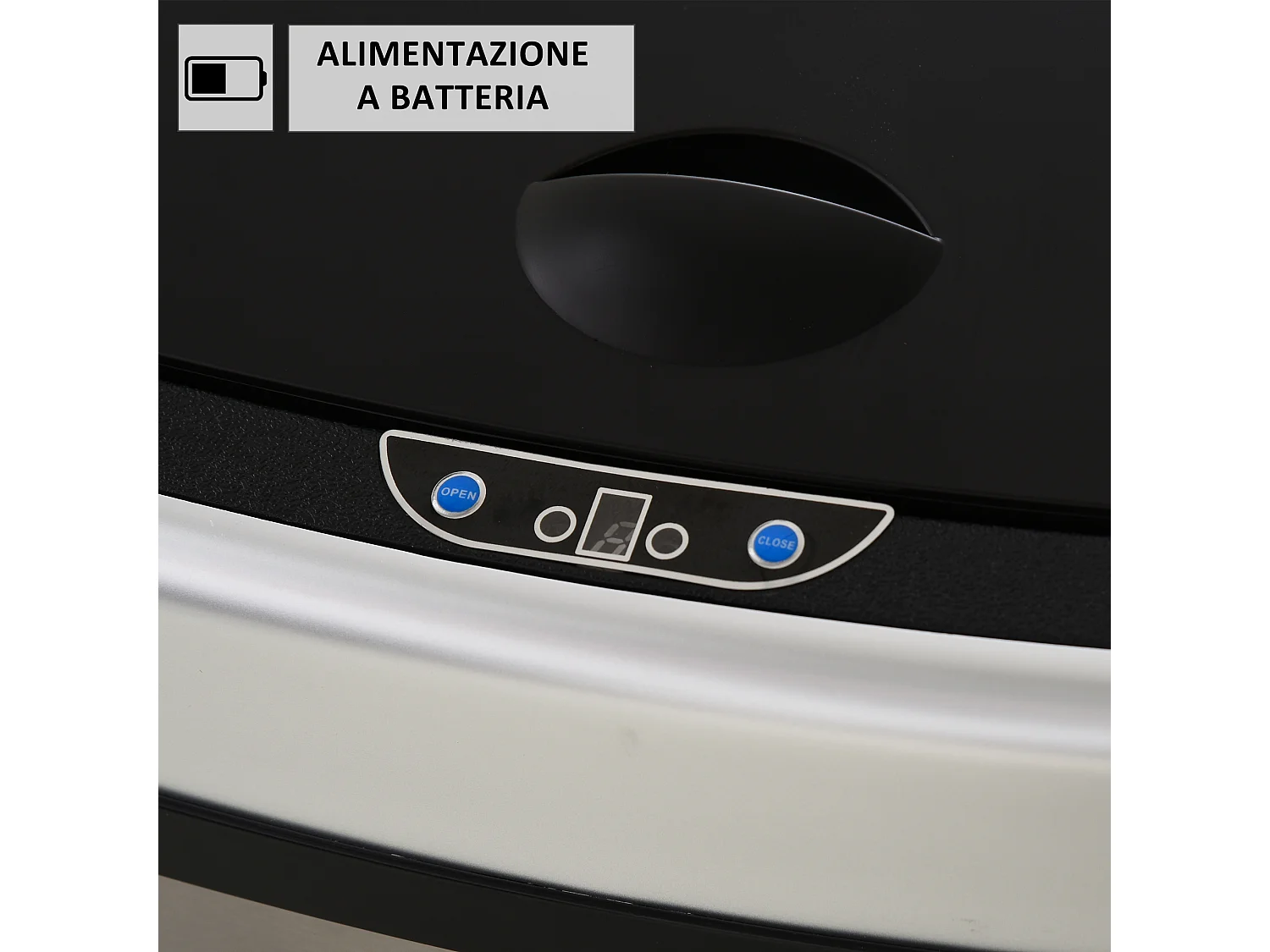 Pattumiera ad apertura automatica con sensore a infrarossi 58l