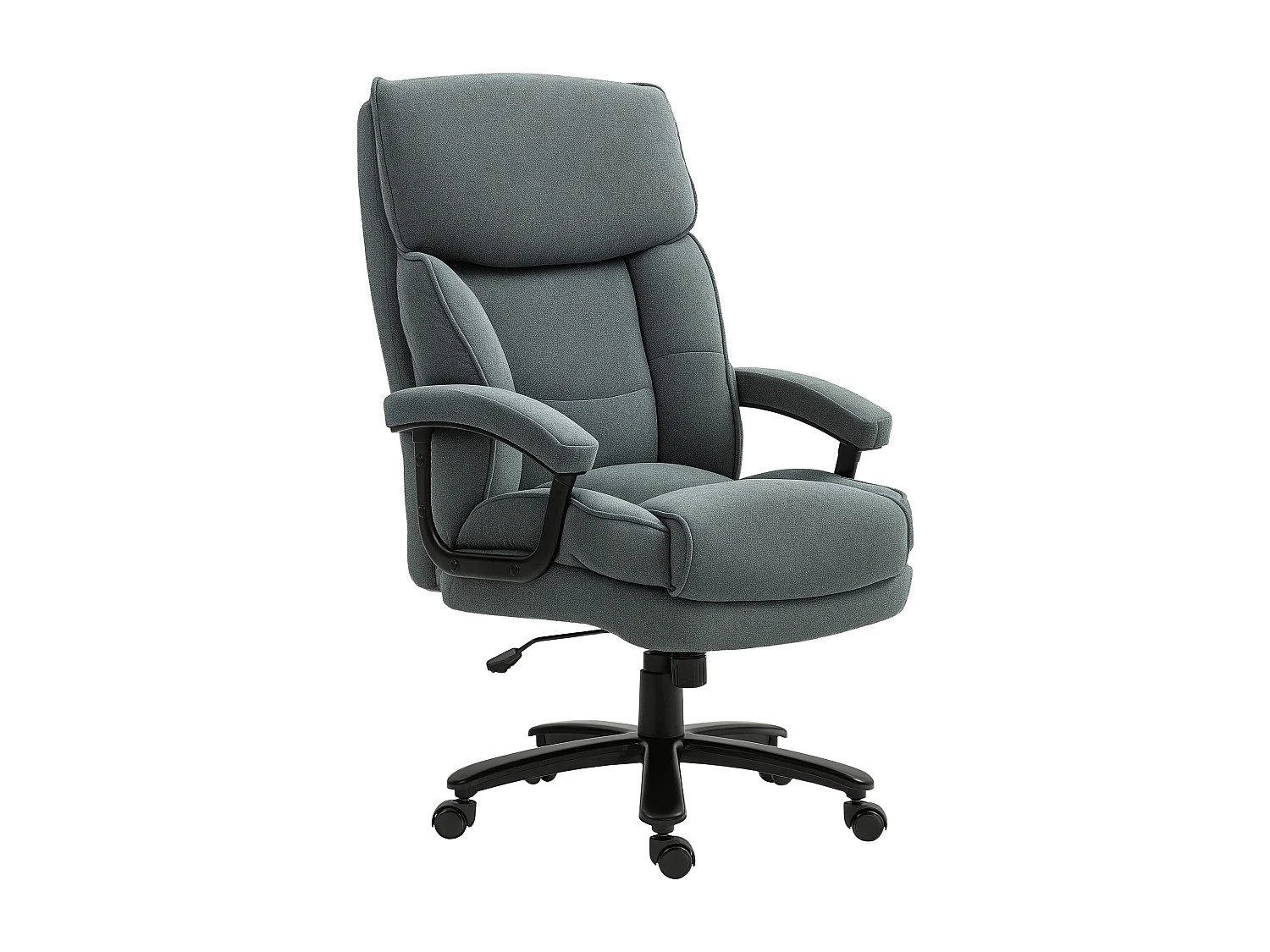 Sedia da ufficio rinforzata girevole e inclinabile grigio