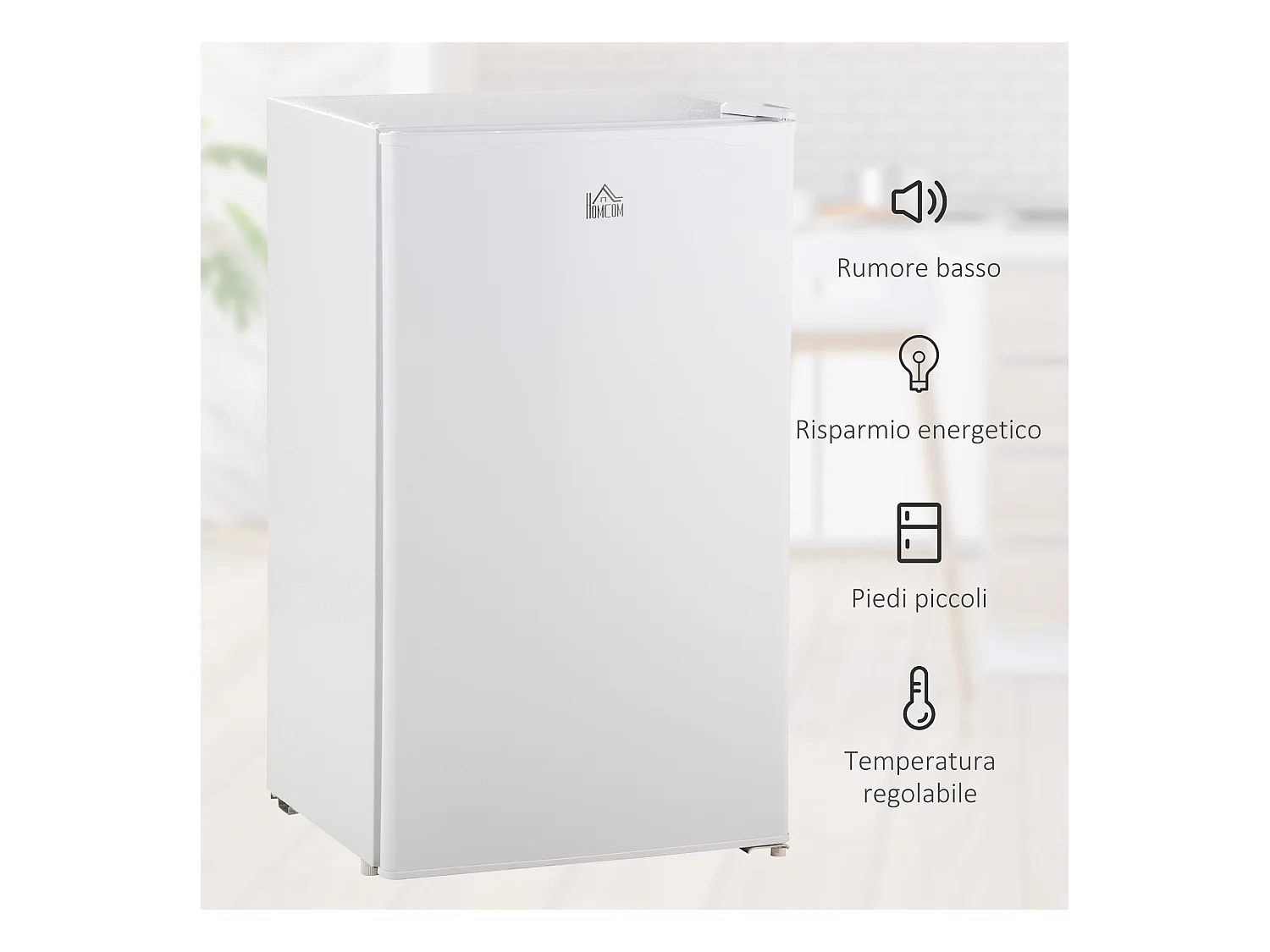 Frigo portatile 91l con scaffali a parete ripiani e 1 cassetto