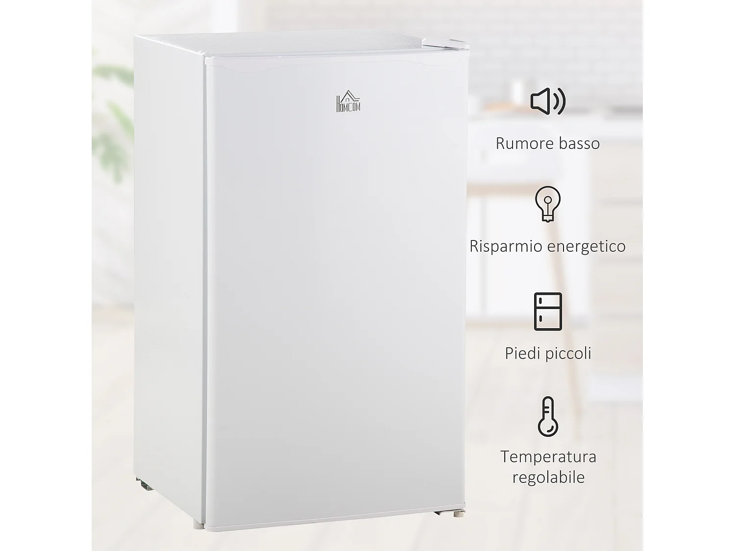 Frigo portatile 91l con scaffali a parete ripiani e 1 cassetto