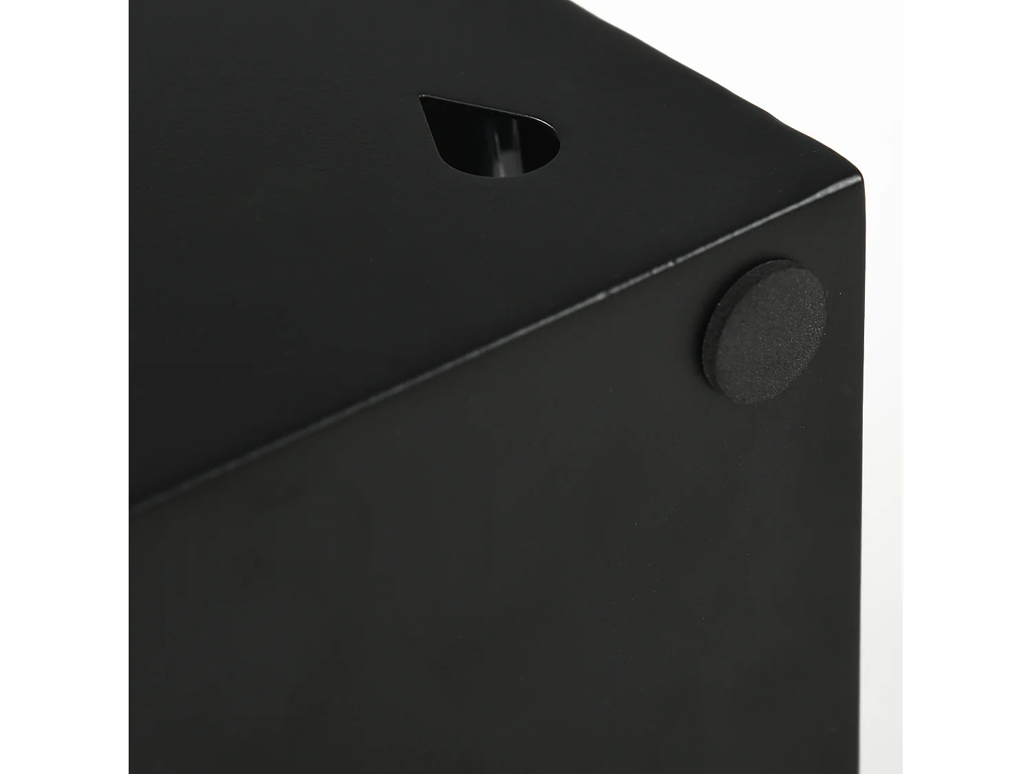 Portaombrelli di design con 4 ganci e vaschetta in metallo nero