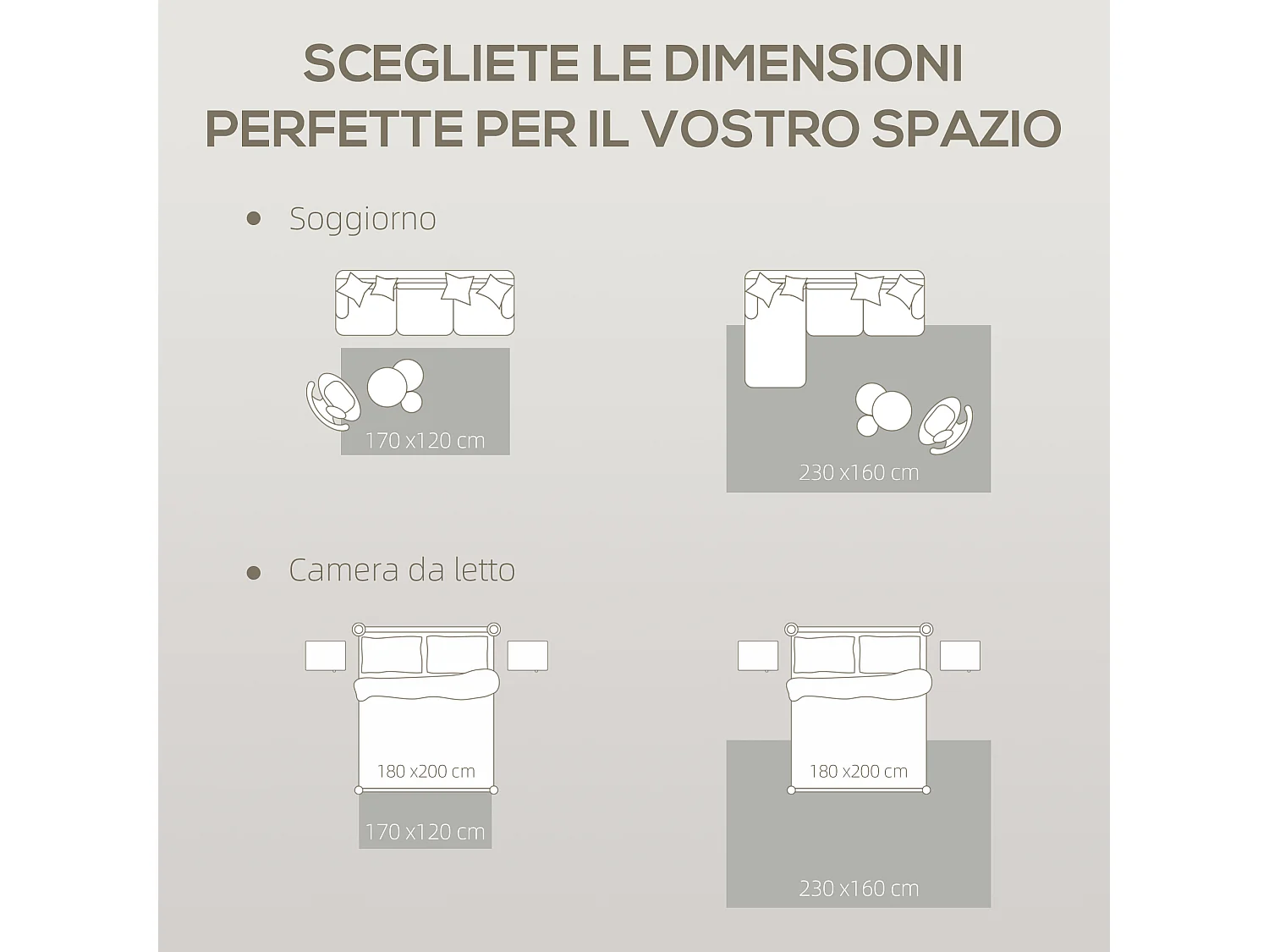 Tappeto vintage a pelo corto antiscivolo e lavabile 230x160 cm