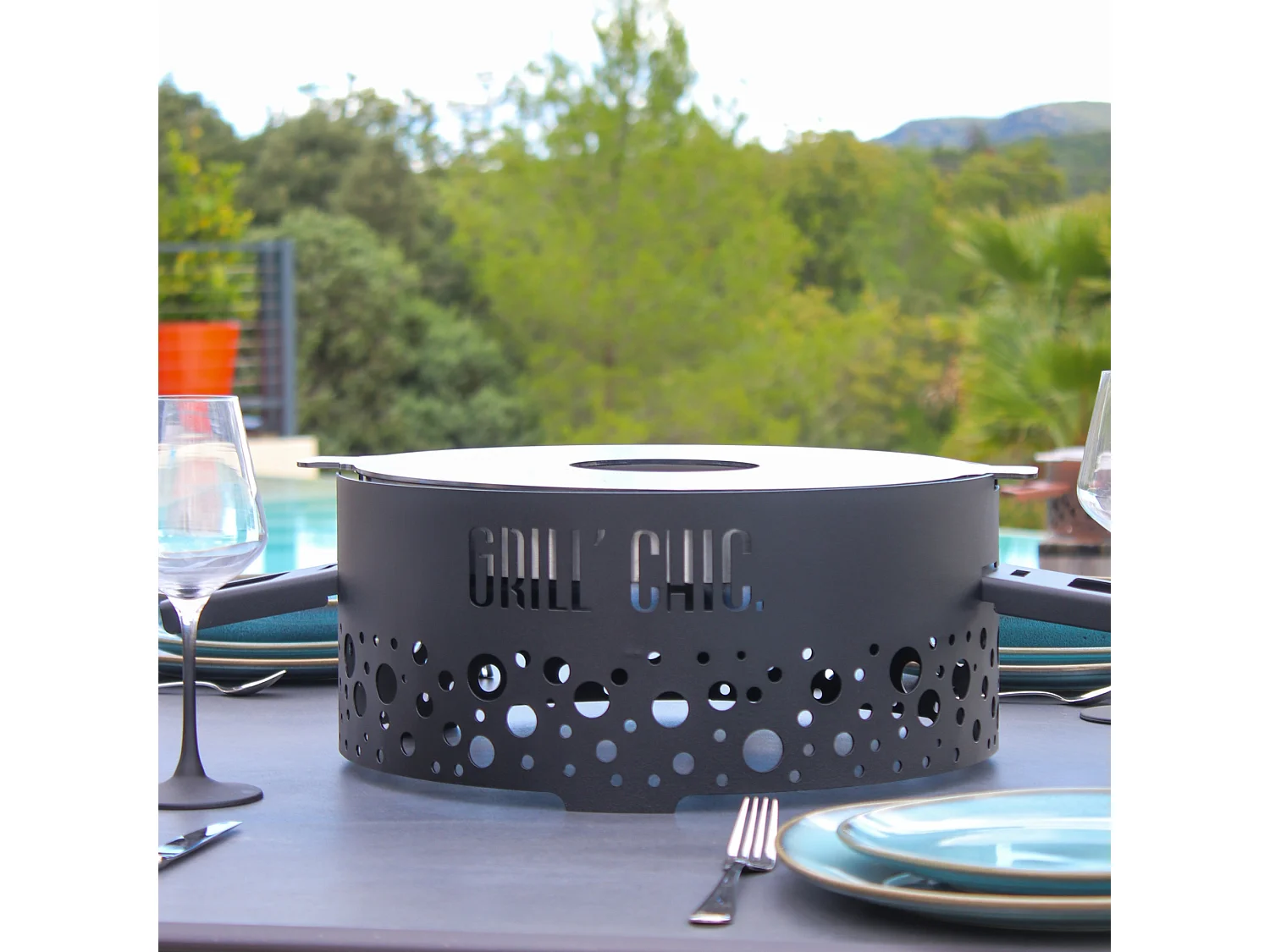 Brasero Ptit Grill Acier Gris Anthracite