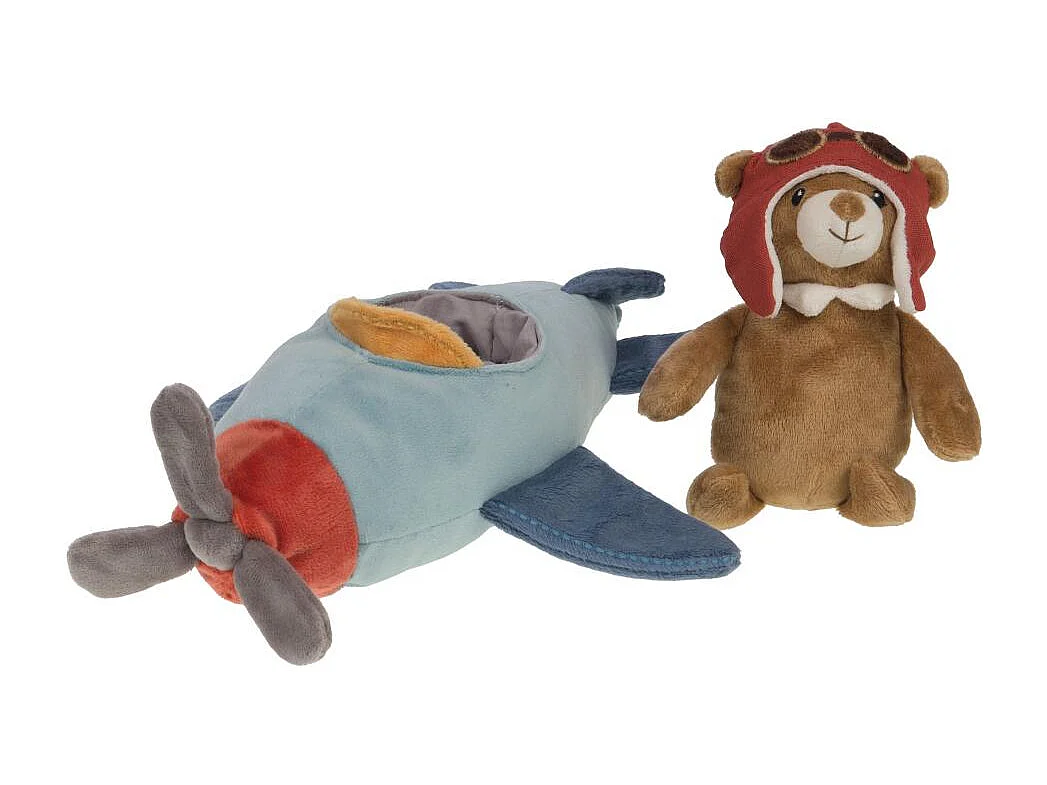Peluche Ourson avion