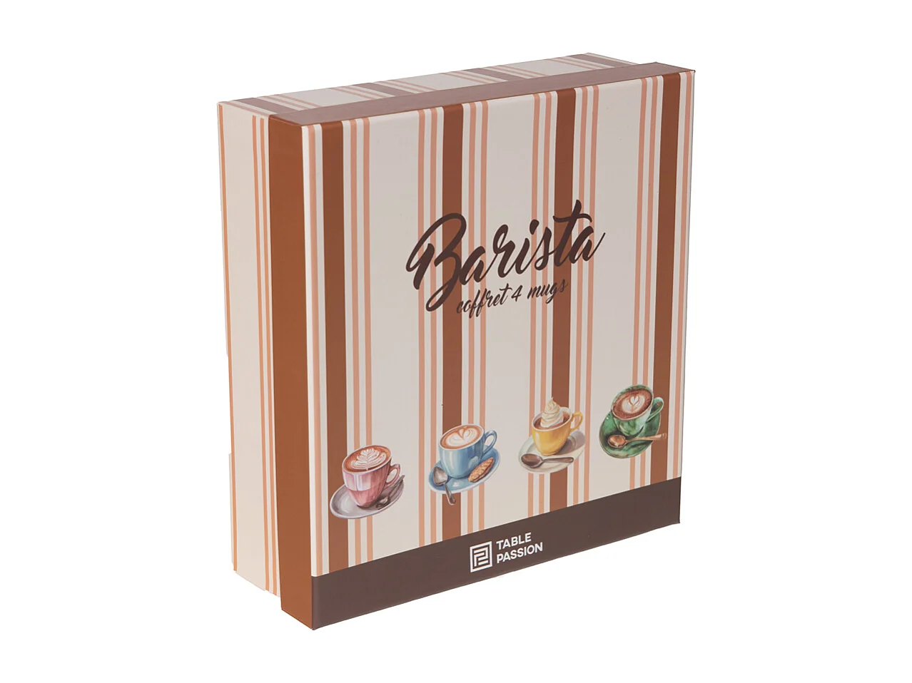 Coffret de 4 mugs Barista 35 cl