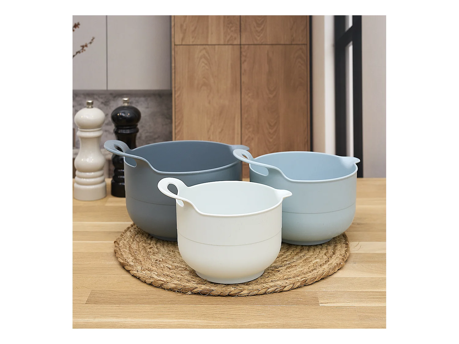 Set De Bol Melangeur X3 Beige, Bleu