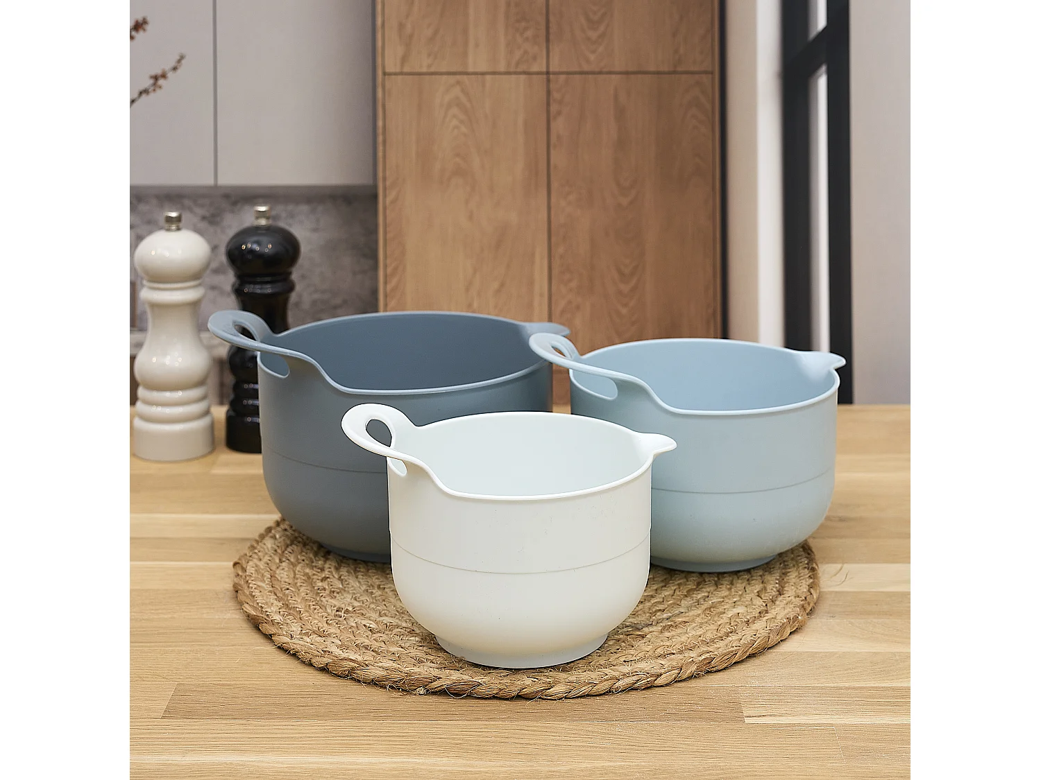 Set De Bol Melangeur X3 Beige, Bleu