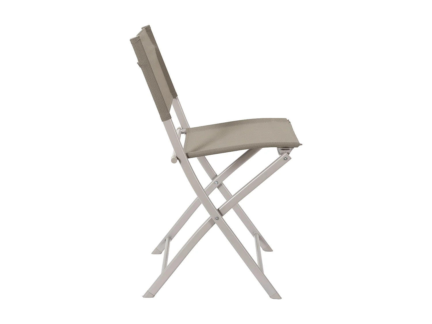 Lot de 4 Chaises - HOME DECO FACTORY - Elba - Pliante - Moderne - Beige