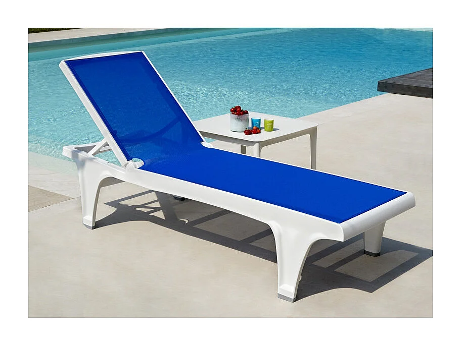 Bain de soleil Tahiti blanc ajustable