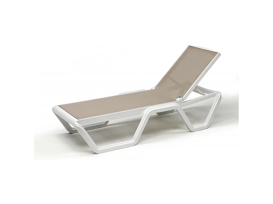 Bain de soleil sur roulettes VELA blanc